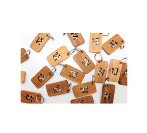 <b>Wooden</b> <b>Keyring</b> Luxury Design Natural Wood Color Wholesale Price <b>Wooden</b> Key Ring for Hot Sale - Product Image 5