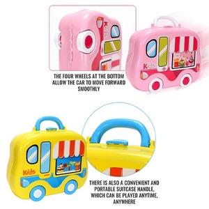 Wholesale Portable Plastic Children's Pretend Play <b>Kitchen</b> Suitcase <b>Set</b> Accessories Multifunctional Educational <b>Toy</b> for 5-7 - Product Image 4
