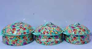 Design élégant de fleurs couleur grise chauffe-plats finis chauffe-plats et chauffe-aliments 100% sans danger pour les aliments - Product Image 2