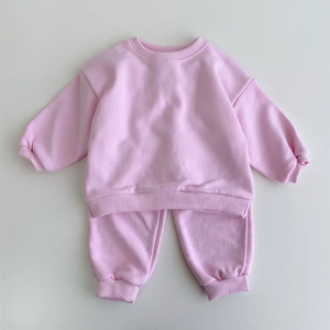 Chándal de manga corta de algodón Unisex, chándal de diseño personalizado para niños para la temporada de primavera, Color liso ecológico, novedad de 2023 - Product Image 3