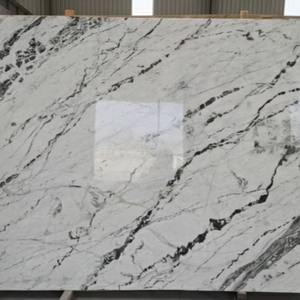 Planche de marbre blanc poli pour décoration murale moderne, application intérieure imperméable pour villas - Product Image 5