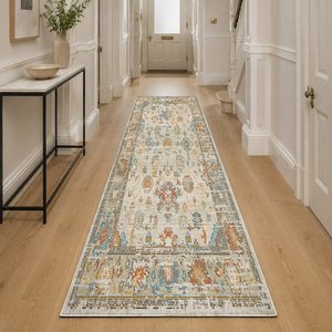 Tapis de salon en chenille antidérapant, imprimé numériquement, motif abstrait moderne, couleur terre cuite dorée, lavable en machine, vente en gros, modèle LXDP-0074 de RUGS DEPOT - Product Image 5