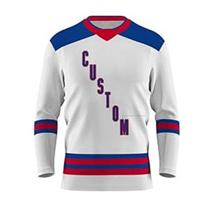เสื้อเจอร์ซีย์เล่นฮ็อกกี้น้ำแข็งระบายอากาศได้ดีสำหรับผู้ชายและผู้หญิงชื่อทีมเยาวชนเสื้อฮอกกี้สำหรับผู้ชาย - Product Image 6