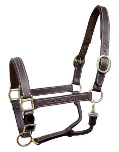 Nouveau licou en cuir de cheval de joue et de nez rond fantaisie licou en cuir de cheval anatomique réglable - Product Image 2