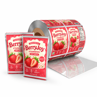 Rouleau de film d'emballage alimentaire imprimé sur mesure pour chips, fruits croustillants et emballages alimentaires flexibles