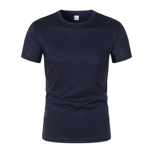 Camisetas transpirables con estilo para hombres Premium 100% algodón orgánico de alta calidad personalizado cuello redondo camisetas de verano tela peinada - Product Image 3