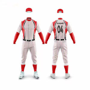 Uniforme de Béisbol Personalizado para Equipos Profesionales, Venta al Por Mayor OEM, Ropa Deportiva Transpirable de Alta Calidad, 100% Poliéster con Bolsillos - Product Image 3