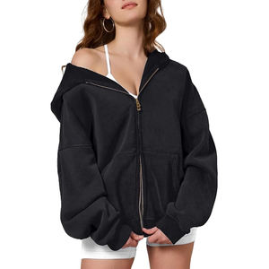 Premium Acid Wash Zipper Hoodies <b>Men</b> Custom Logo Oversized Streetwear <b>Zip</b> <b>Up</b> Hooded Sweatshirts OEM Bulk Wholesale - Product Image 1