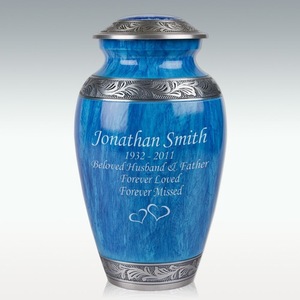 Urne funéraire en métal de style américain classique pour les cendres humaines et d'animaux de compagnie |   Monument commémoratif pour les services funéraires - Product Image 6