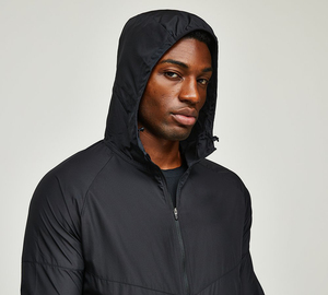 Chaqueta cortavientos holgada informal con logotipo personalizado para hombre, último diseño, impermeable, capucha de primavera, tela polar con cremallera, venta al por mayor, Invierno - Product Image 2