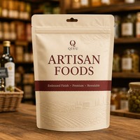 Sachet Doypack Personnalisé Embossé de Qualité Alimentaire avec Fermeture Ziplock et Poignée de Suspension pour Chips et Sucre
