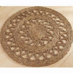 Nuevo producto, manteles redondos de algas marinas para centros de mesa de comedor, decoración hecha a mano de fábrica directa, Vietnam, OEM Seagrass - Product Image 5