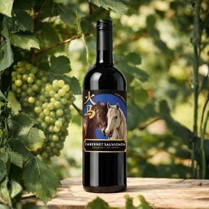 ไฟร์ฮอร์ส - ไวน์แดง |   คาเบอร์เนต์ ซาวิญง 100% แอลกอฮอล์ 13-13.5% ปริมาณแอลกอฮอล์ต่อปริมาตร 750 มล. |   ไวน์แดงพรีเมียมสเปน - Product Image 3