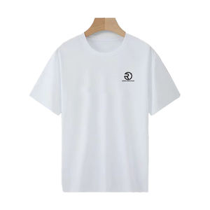 T-shirt vierge de haute qualité 100% coton avec logo personnalisé T-shirt unisexe respirant surdimensionné - Product Image 3