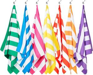 <b>Beach</b> <b>Towel</b> Summer <b>Microfiber</b> Quick Dry Sand Free Compact Lightweight Recycled - Product Image 2