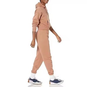 Sudaderas con Capucha Cortas para Mujer de la Mejor Calidad, Elegantes, con Hombros Caídos, Manga Larga, Forro Polar, Personalizables, para Uso Diario, Venta al Por Mayor - Product Image 3