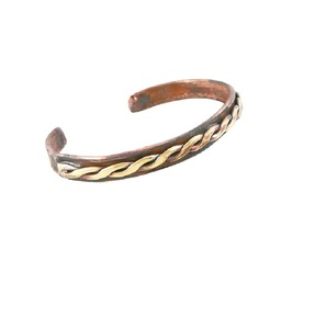 2027 Indian jewelry Handmade Original <b>Copper</b> Tone Indian Summer Jewelry for Women Handmade Lunar Hammering Cuff - Product Image 1
