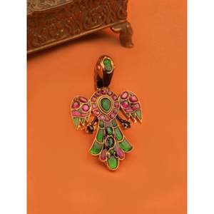 Surbhi Jyoti Collection หลากสีทองชุบ Jadau Kundan แหวน MRNG91M - Product Image 4