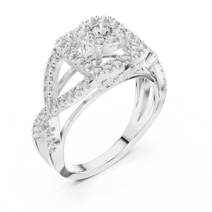 Anillos de diamantes de corte redondo de alta calidad para mujer, opciones cultivadas en laboratorio o naturales disponibles, joyería de boda de compromiso al por mayor - Product Image 4