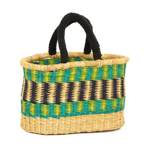 Weave straw bolga bags vintage style seagrass <b>basket</b> bag <b>cheap</b> price sea grass market <b>baskets</b> - Product Image 2