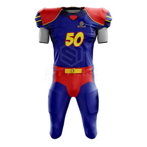 Uniforme de football américain couleur unie vêtements de sport uniforme de football américain sur mesure à séchage rapide - Product Image 1