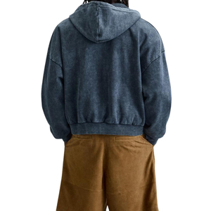 แจ็กเก็ตมีฮู้ดสไตล์สตรีทสำหรับผู้ชายผ้าฝ้าย100% ปักลายล้างหิมะ - Product Image 2