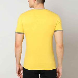 <b>Men's</b> Boxy Fit T-Shirt Custom Logo Street Wear Tee Solid Heavyweight <b>Cropped</b> <b>Top</b> Graphic Printed Ringer <b>Men's</b> T-shirts - Product Image 3