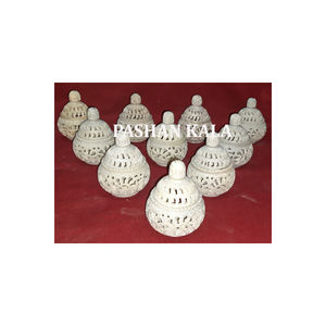 Fait à la main naturel sculpté décoratif pour la maison en stéatite Handi forme ronde Design créatif avec quantité en vrac à bas prix dans l'exportateur - Product Image 1