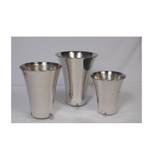 Vases en métal en laiton décoratifs articles pour la maison bouche ronde vase à fleurs rugueux rustique pour la décoration de table meilleure vente en gros - Product Image 3