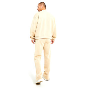 ชุดวอร์มผ้าฟลีซผ้าฝ้ายสำหรับผู้ชายชุดวอร์มคอกลมแขนยาวทนทาน - Product Image 4