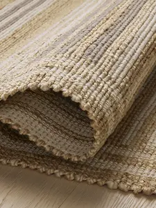 Alfombra tejida plana trenzada de yute Reversible ecológica de primera calidad al por mayor, alfombra Jacquard tejida Natural hecha a mano, antideslizante para el hogar - Product Image 2