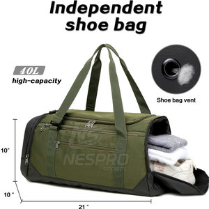 Mochila deportiva personalizada de lona de calidad superior MOQ bajo último diseño plegable con logotipo 50-70L de capacidad - Product Image 4