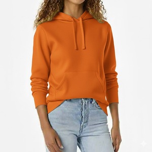 Sweats à capuche d'hiver pour femmes en gros avec manches longues, haute qualité, 100% coton molletonné, logo personnalisé position avant - Product Image 2