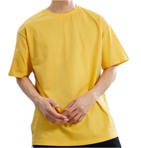 Boxy เสื้อฮิปฮอป230 GSM ไหล่ตกเสื้อยืดโอเวอร์ไซส์ผ้าฝ้ายพิมพ์ลายกราฟิกเฮฟวี่เวทสุดหรู - Product Image 1