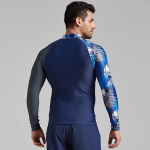เสื้อแขนยาวสำหรับผู้ชาย220g BJJ Surf rash GUARD ออกแบบได้ตามต้องการเป็นมิตรต่อสิ่งแวดล้อมระดับนานาชาติ - Product Image 5