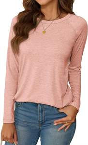 High Quality Relaxed Fit Custom Logo Long Sleeve T <b>Shirt</b> 100% Cotton Women Unisex Clothing T-<b>Shirt</b> For Women - Product Image 3