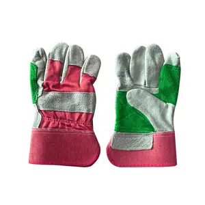 Guantes de trabajo de cuero de diseño personalizado al mejor precio de calidad superior/Guantes de trabajo de cuero cómodos y transpirables