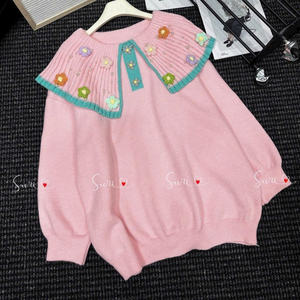 Manteaux pour dames nouveau style arrivées femmes Design de mode à manches longues pull femmes pull tricoté hiver femmes fille élégant - Product Image 3