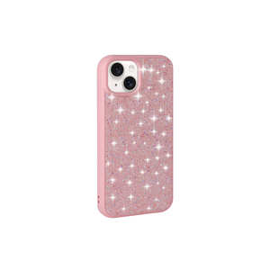 Funda de Teléfono de Lujo con Brillantina y Diamantes de Imitación para iPhone 15, Carcasa Trasera de Silicona Rosa Brillante para iPhone 7 Plus, 14 Plus, 8 Plus, 13 Pro Max - Product Image 1