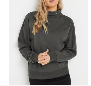 Thickened Sweatshirt Women Casual Solid Long Sleeve Loose Fit Tops Pullover Female Autumn Winter Women Sweatshirt - Product Image 5