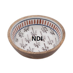 Cazuelas Cuenco para servir Vajilla Decoración Cuenco de madera rústico Diseño hecho a mano Ensalada de frutas Cuenco de madera para servir - Product Image 6