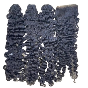 Meilleure vente de paquets de cheveux ondulés HD dentelle cheveux vietnamien à bon prix - Product Image 2