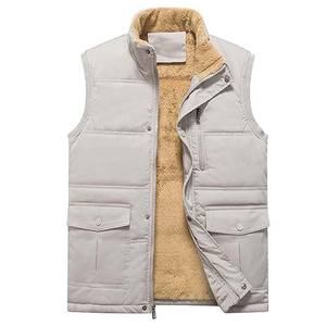 Premium <b>White</b> <b>Mens</b> Puffer <b>Vest</b> Winter Outdoor Casual Layering Use Lightweight Warm Puffer <b>Vest</b> - Product Image 1