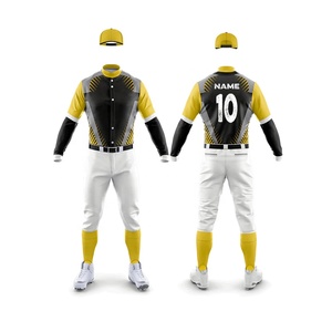 Maillot en polyester de haute qualité imprimé de logo personnalisé Vêtements de sport pour hommes Uniformes de baseball et de softball respirants au toucher doux - Product Image 2