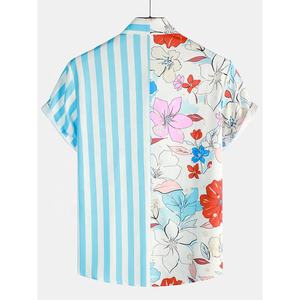 เสื้อฮาวายพิมพ์ลายดอกไม้ผ้าฝ้ายระบายอากาศได้ดีเสื้อดีไซน์ตามสั่ง100% โพลีเอสเตอร์ - Product Image 2