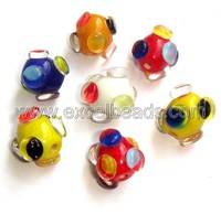 Perles en verre soufflé et cristal multicolores ovales de qualité supérieure pour la fabrication de bijoux DIY, décoration, boîte en vrac par ExcelBeads