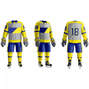 Conjunto de uniforme de hockey sobre hielo de poliéster de alta calidad, diseño personalizado, Impresión de equipo OEM, pantalones deportivos hechos en fábrica, estilo de desgaste de bajo precio - Product Image 6