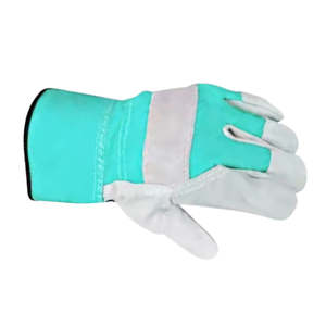 Guantes de trabajo de tela de cuero de alta calidad, protección de seguridad, construcción industrial, mecánico, jardinería, venta al por mayor, último diseño - Product Image 2