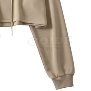 เสื้อสวมหัวมีฮู้ดแบบสั้นสำหรับผู้หญิงเสื้อสวมหัวแฟชั่นแบบคลาสสิก - Product Image 5