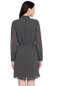 Robe à manches longues pour femmes, grande taille, imprimé cœur, manches longues, col bateau, robes pour femmes - Product Image 2